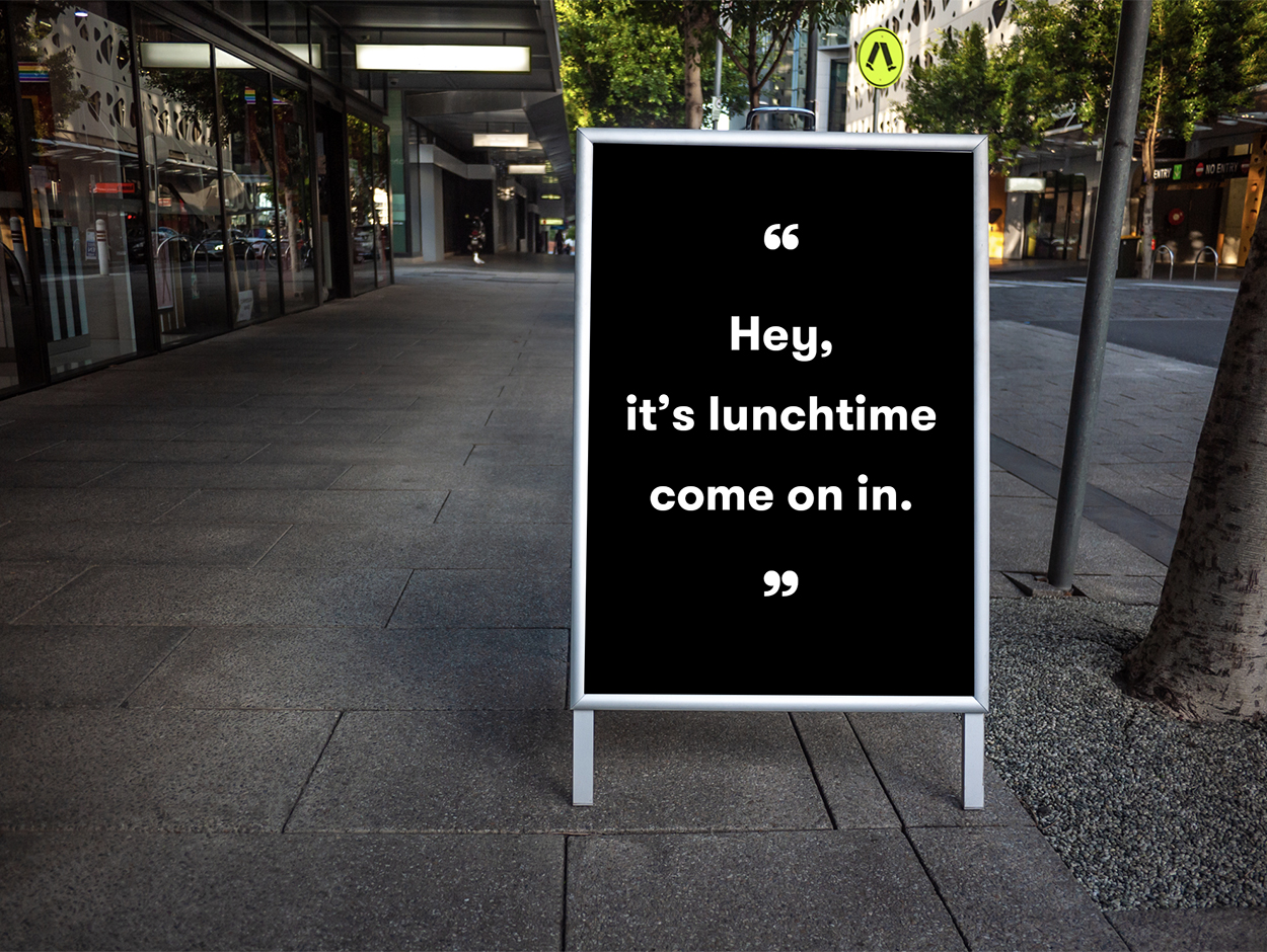 Can I use A-Frame signage in the street?
